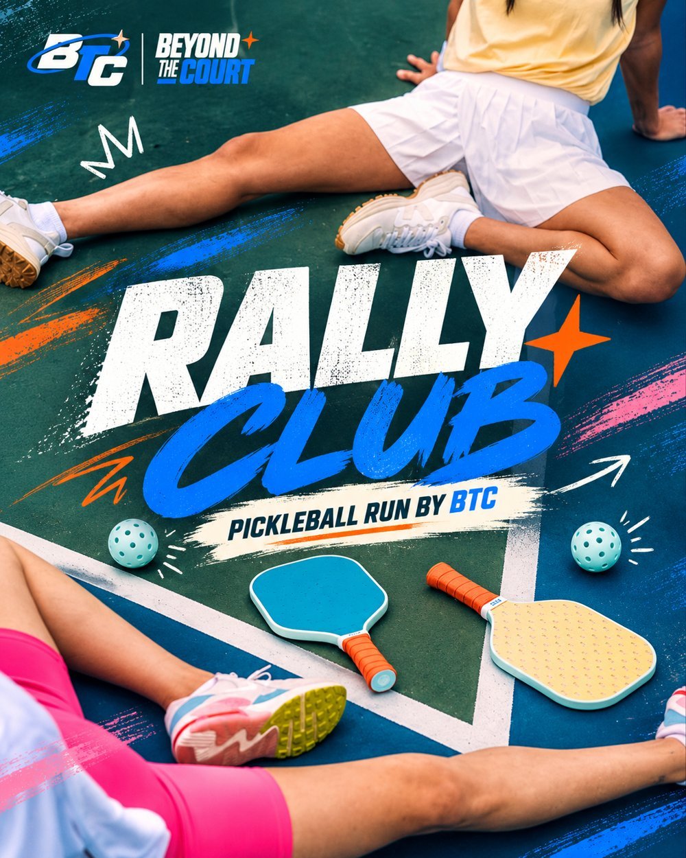 Rally Club — Pickleball run by BTC poster
