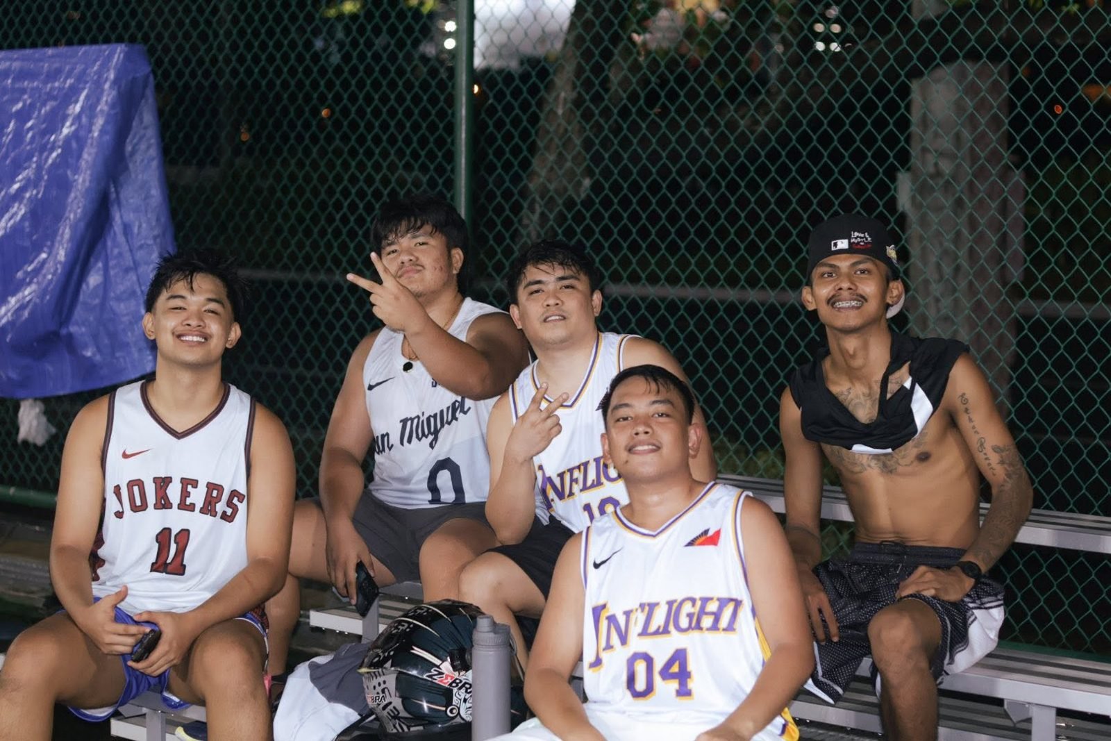 The BTC basketball crew courtside in Manila